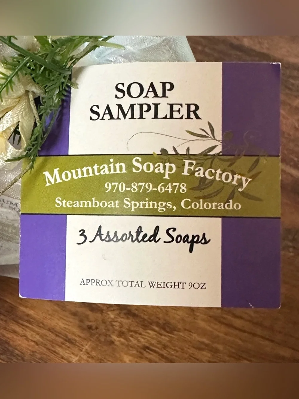 NWT - Mountain Soap Factory Premium Olive Oil Bar Soap Sampler